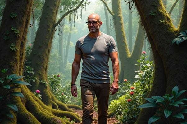 A person walking through a forest

AI-generated content may be incorrect.