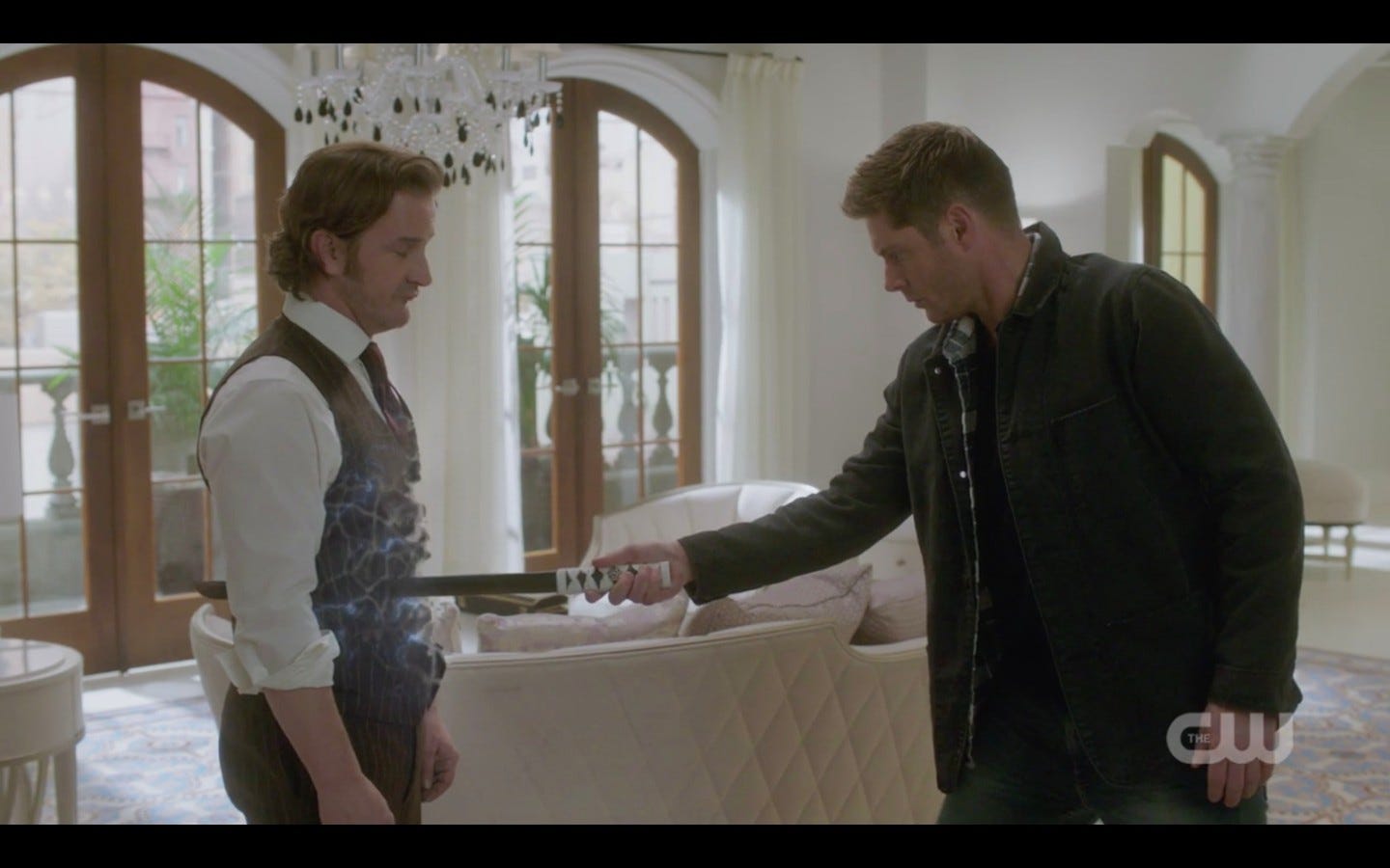 dean winchester to loki you can hit me but i cant hit you