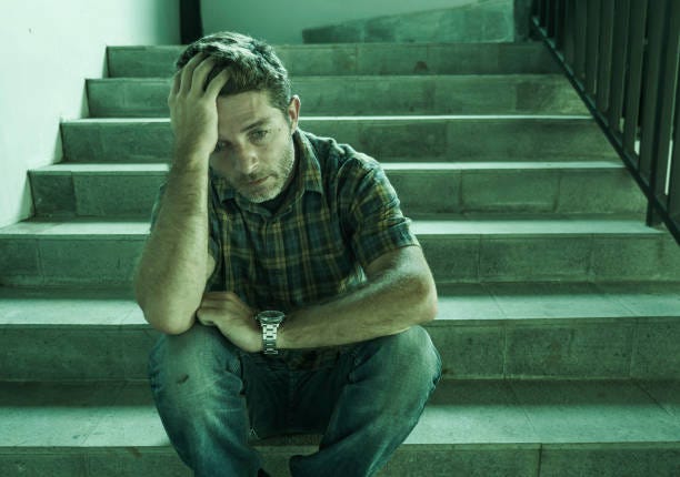 610+ Young Man In Depression Sitting On The Steps Stock Photos, Pictures & Royalty-Free Images - iStock