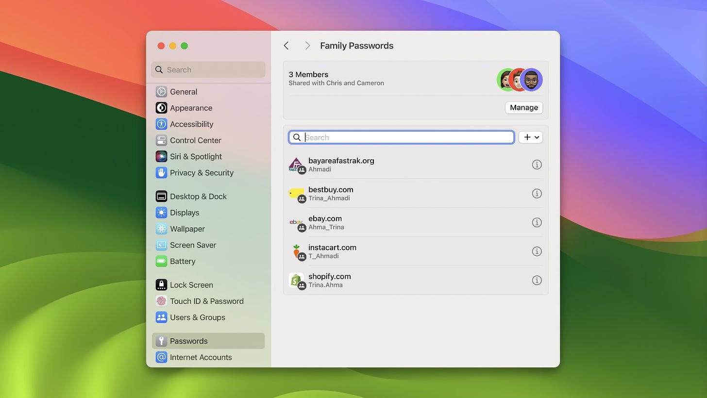 Apple introduces Passkeys – a way for you to securely share passwords with your team/family.