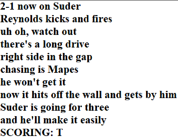 Diamond Mind Baseball Play By Play