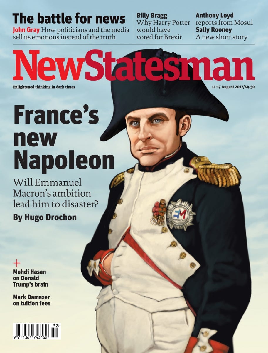 Hugo Drochon 🇺🇦 on X: "Given all the chat about #Napoleon and #Macron,  re-upping this piece that make the front cover of @NewStatesman (which was  actually much more about Machiavelli - fox