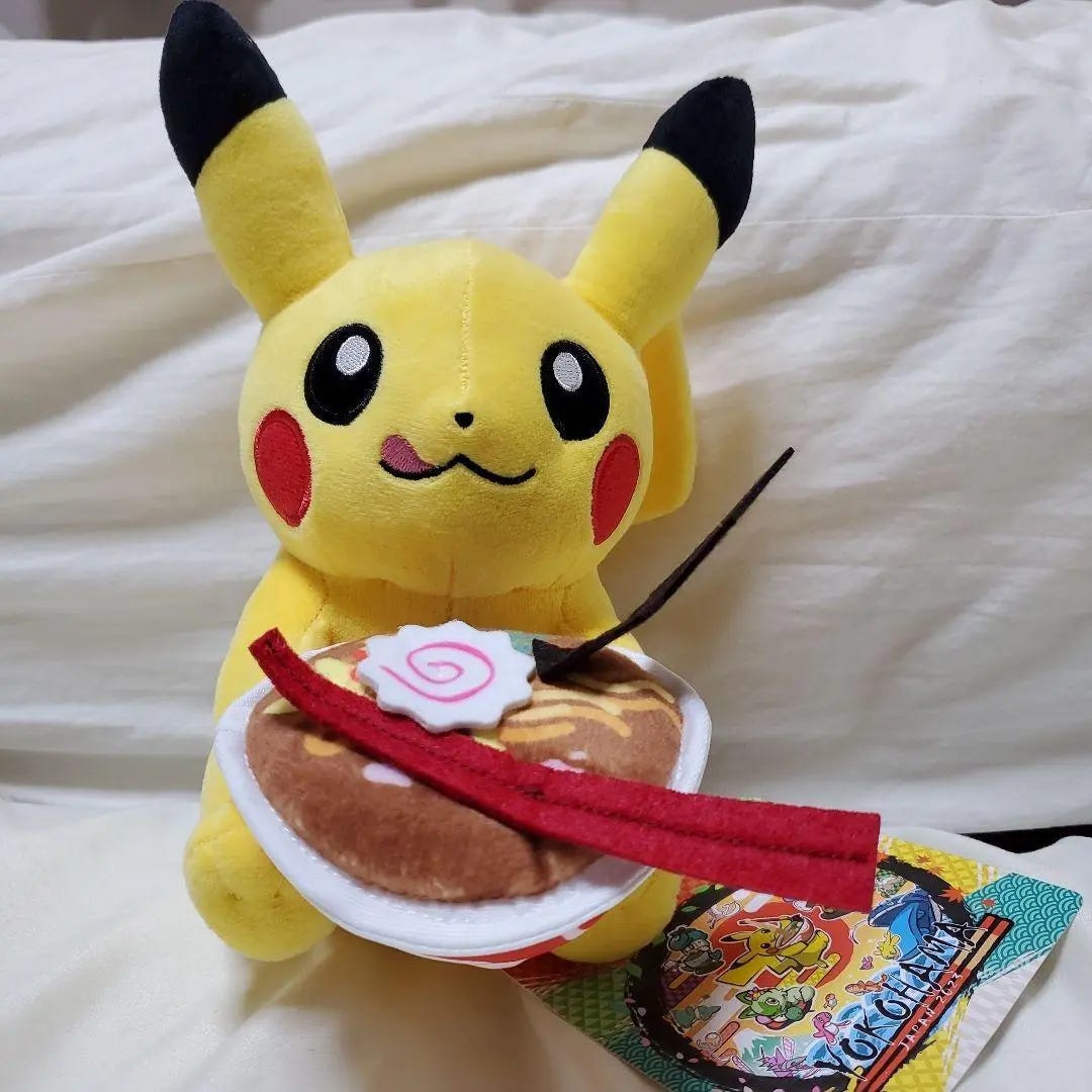 Pokemon World Championships 2023 Yokohama Plush doll Pikachu Ramen New |  eBay