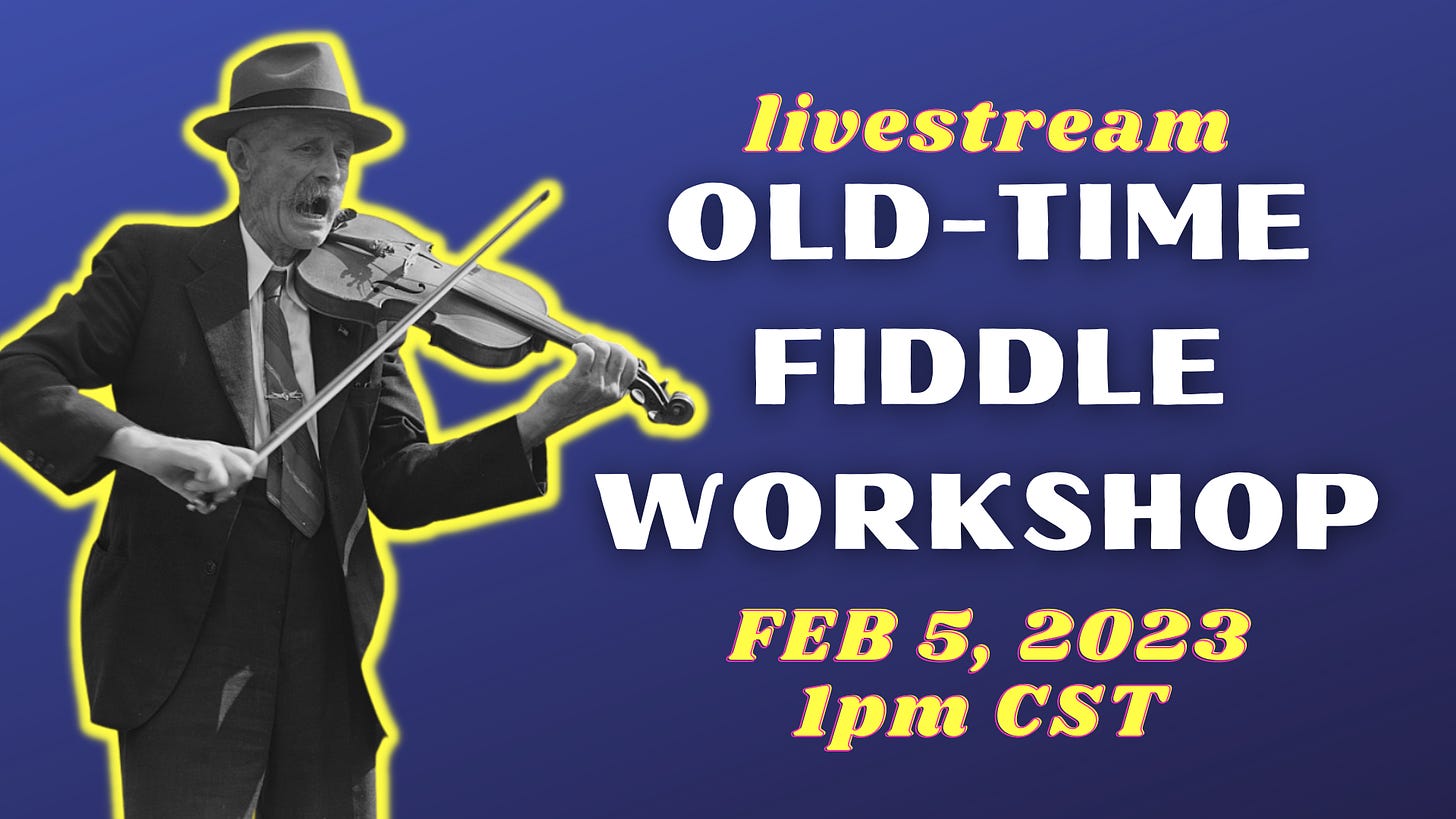 info graphic for fiddle workshop