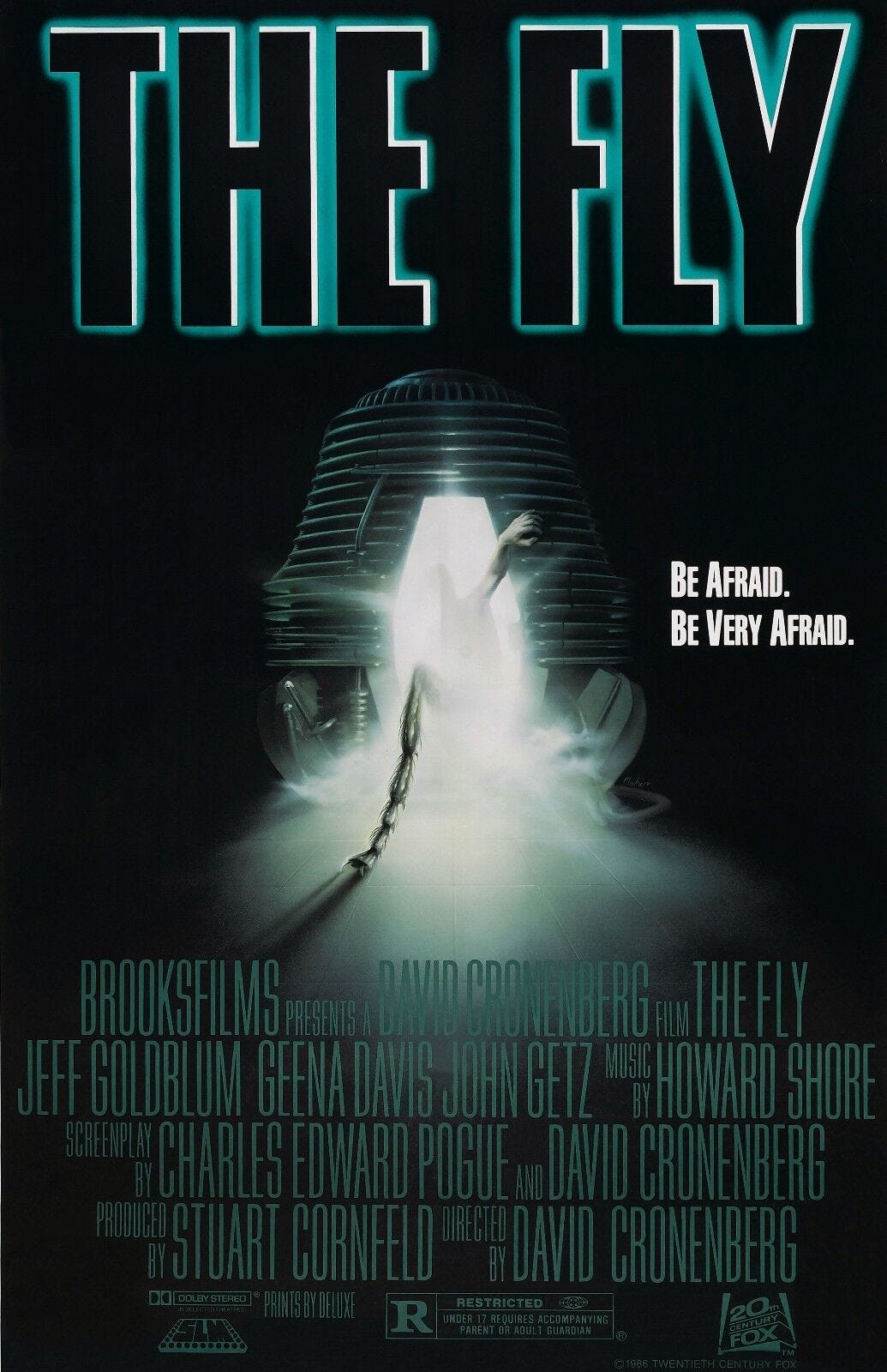 The Fly movie poster 11 x 17 inches - David Cronenberg