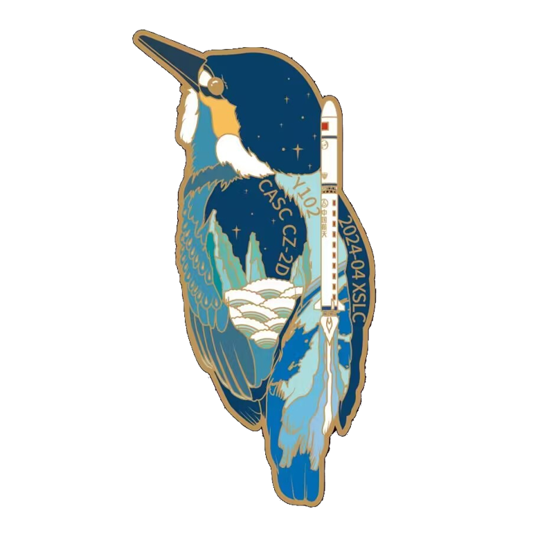 The launch mission patch of the Long March 2D Y102.