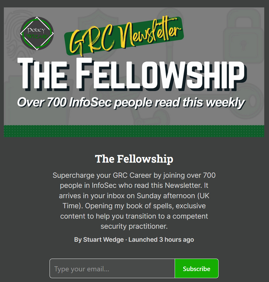 Fellowship signup page