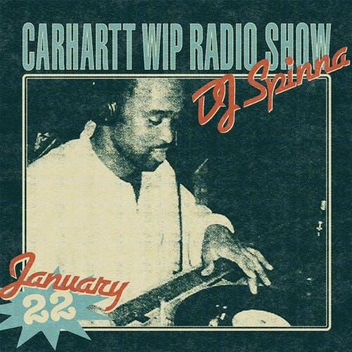Stream Carhartt WIP Radio January 2022: DJ Spinna Show by Carhartt Work in  Progress | Listen online for free on SoundCloud