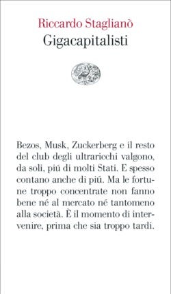 Copertina del libro Gigacapitalisti di Riccardo Staglianò