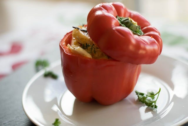 stuffed pepper, food, stuffed, pepper, meal, lunch, dish, red, paprika, cooking, brunch, recipe, roasted, colorful, stuffed pepper, stuffed pepper, stuffed pepper, stuffed pepper, stuffed pepper