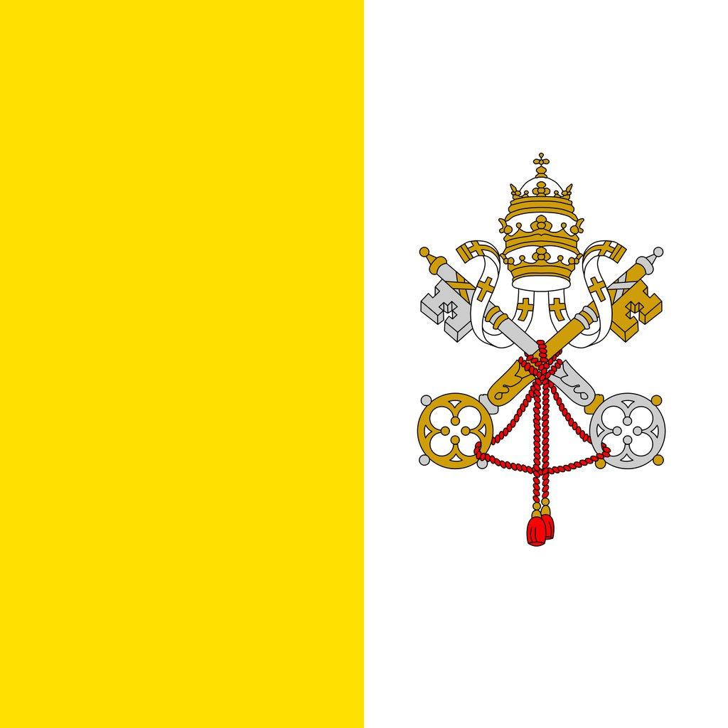 This part of the flag is almost all Roman Catholic Chrurc...