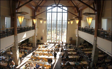 St. Olaf's Stav Hall features sustainable, locally grown food, and, according to a feature in this week’s Newsweek, the best campus dining in the nation.