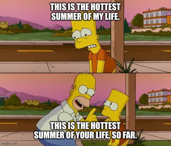 Simpsons Hottest Summer of Your Life Meme