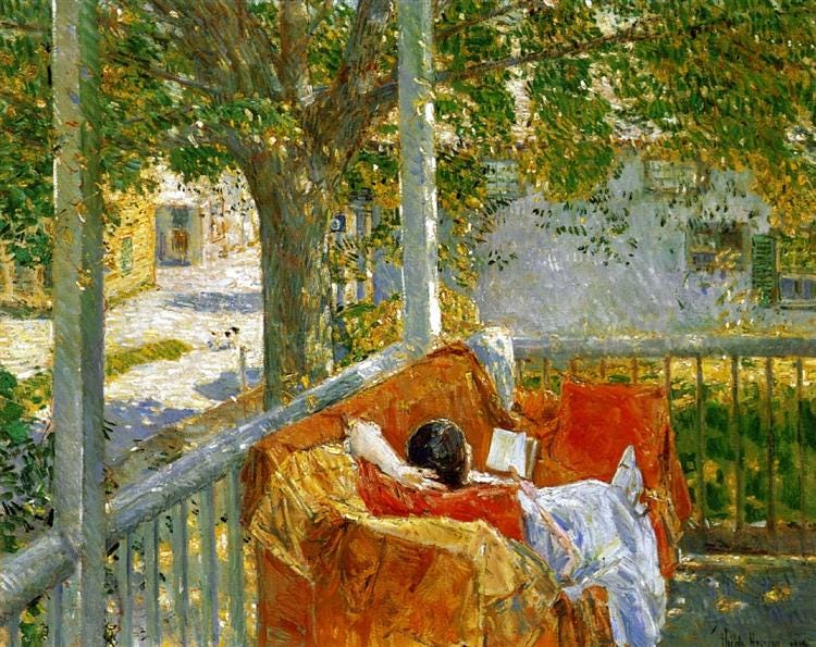 Couch on the Porch, Cos Cob, 1914 - Childe Hassam