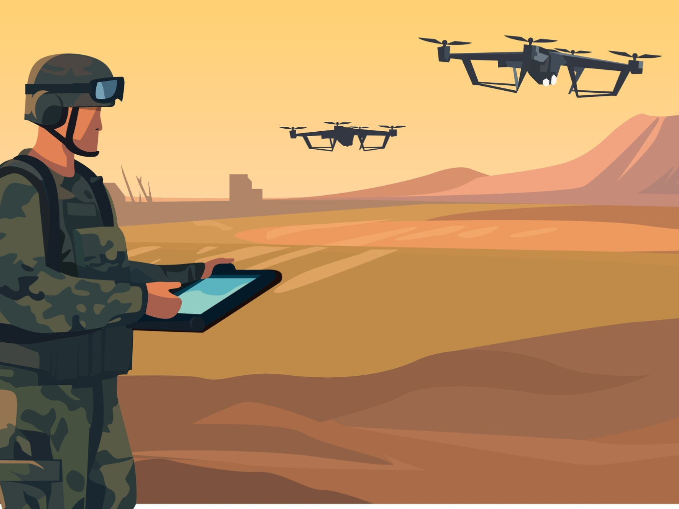 "Revolution in the Skies: How AI-Powered Military Drones Are Changing Warfare"