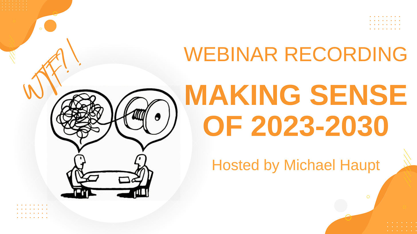 Download a recording of Making Sense of 2023-2030