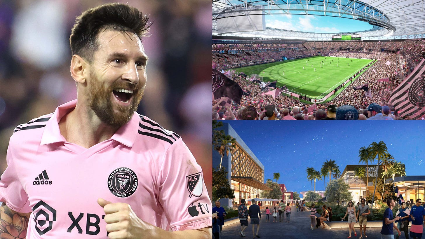 A new home for Lionel Messi! Inter Miami begin construction on  25,000-seater stadium on Miami Freedom Park | Goal.com US