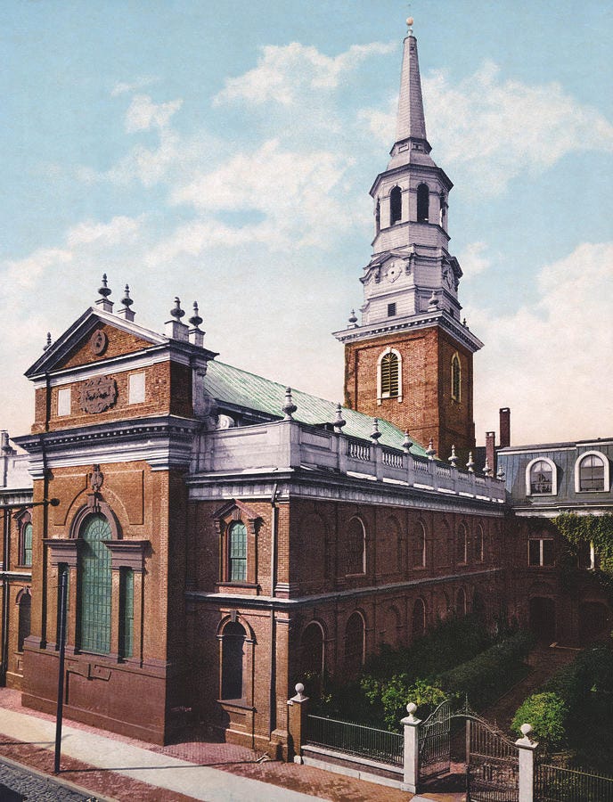 Christ Church - Philadelphia - Circa 1900 Photochrom Photograph by War ...