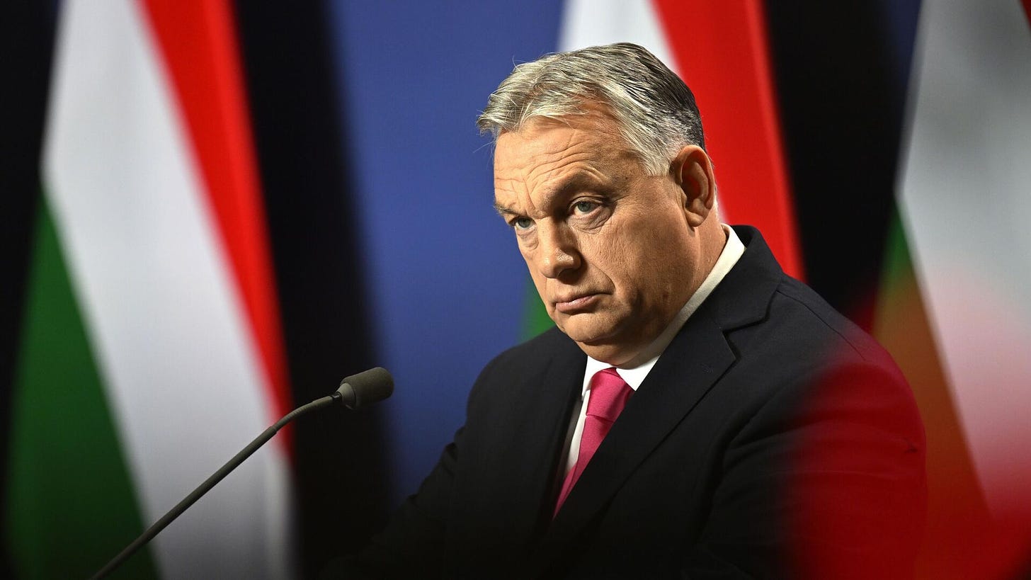 Hungarian Prime Minister Viktor Orban arrives for an annual international press conference in Budapest, Hungary, Thursday, Dec. 21, 2023 - Sputnik International, 1920, 20.12.2024