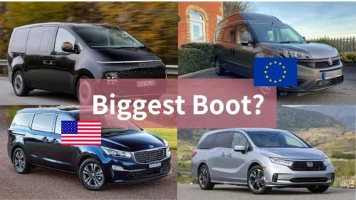 Top 5 biggest MPVs in the EU & US: which MPVs have the largest boot space? 38 car camping - Nimblecamper.com Top 5 biggest MPVs in the EU & US: which MPVs have the largest boot space?
