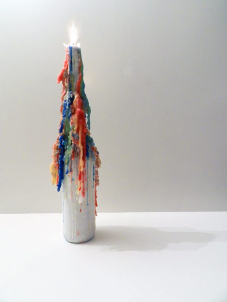 Color cheap drip candles