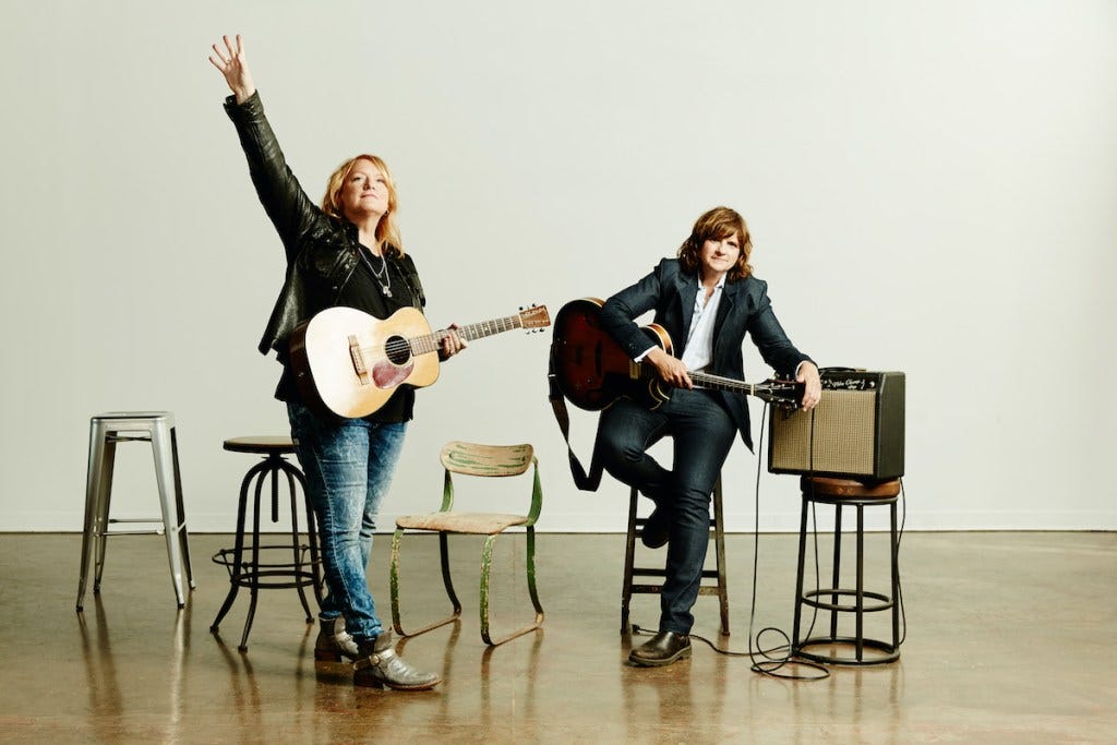 Amy Ray and Emily Saliers of Indigo Girls (Photo by Jeremy Cowart).