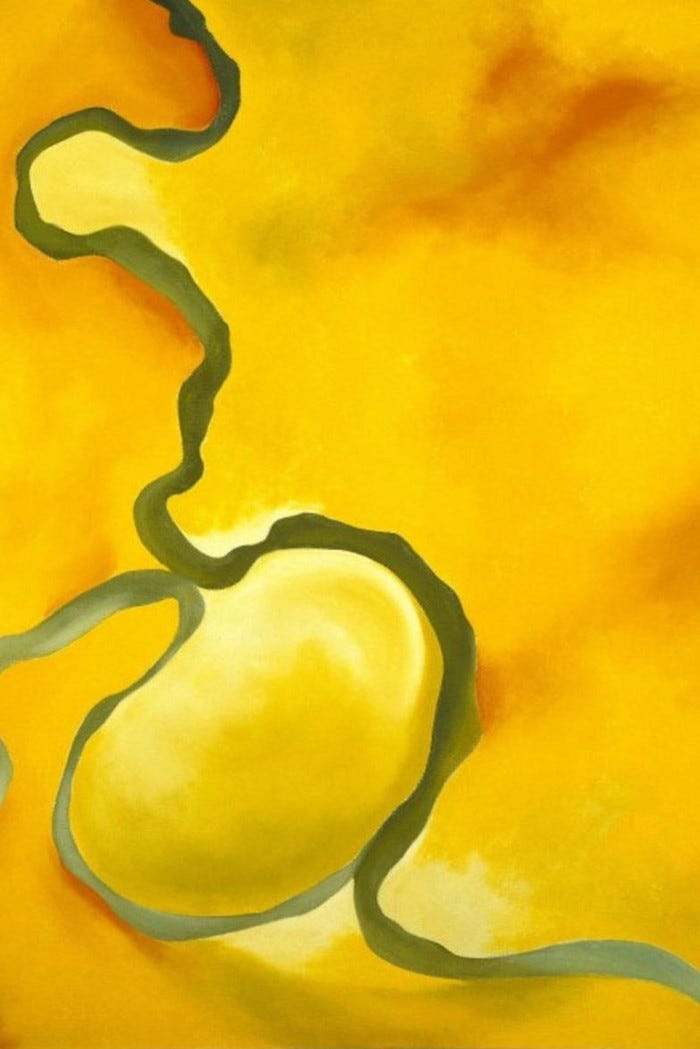 Georgia O’Keeffe’s “Green, Orange and Yellow”