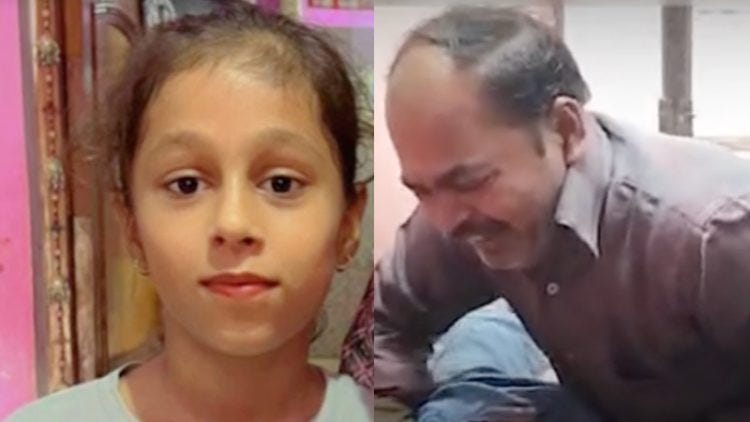Girl dies of heart attack while playing, father keeps crying while hugging body in hospital