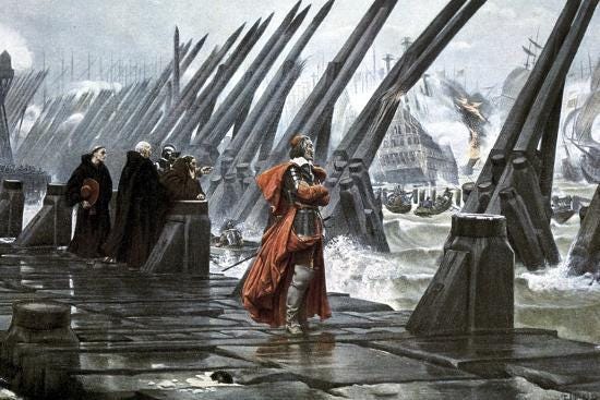 Cardinal Richelieu at the Siege of La Rochelle, 1628 Giclee Print by ...