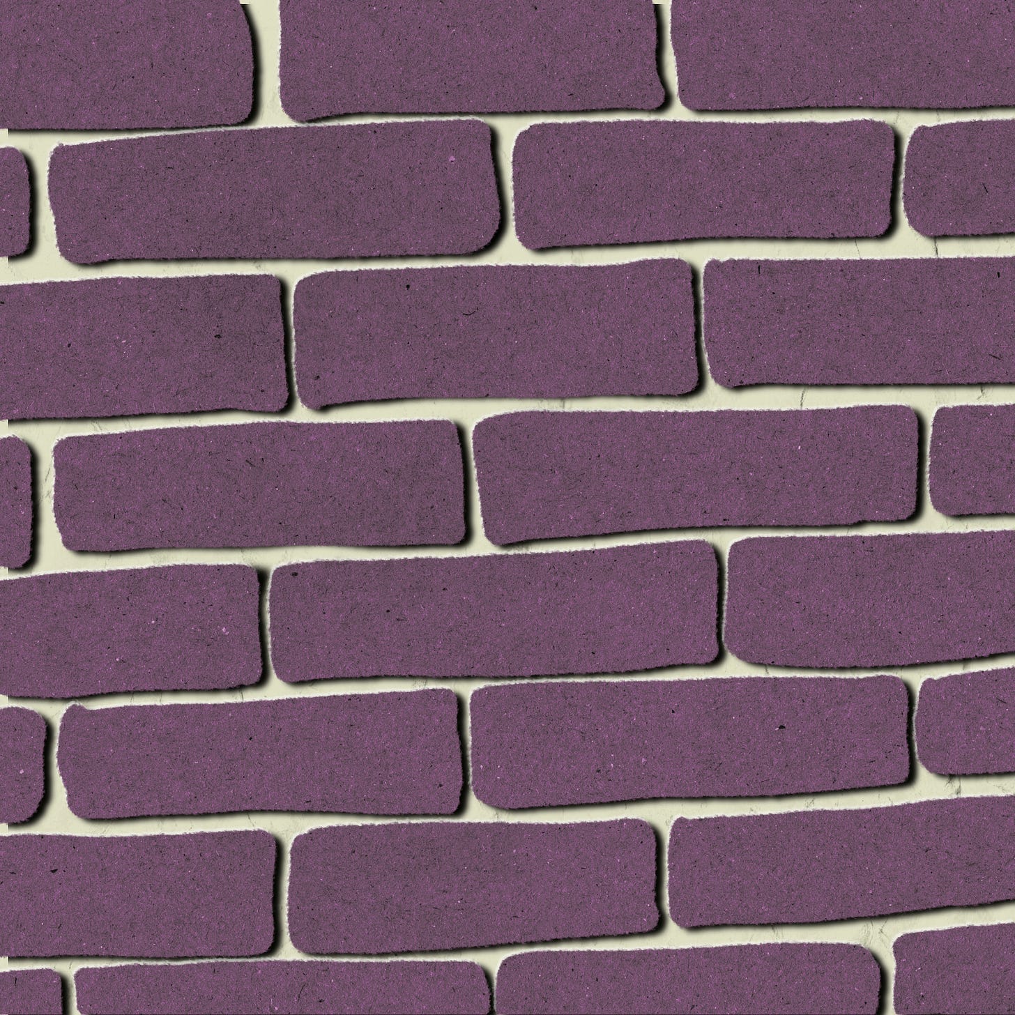 a purple brick wall