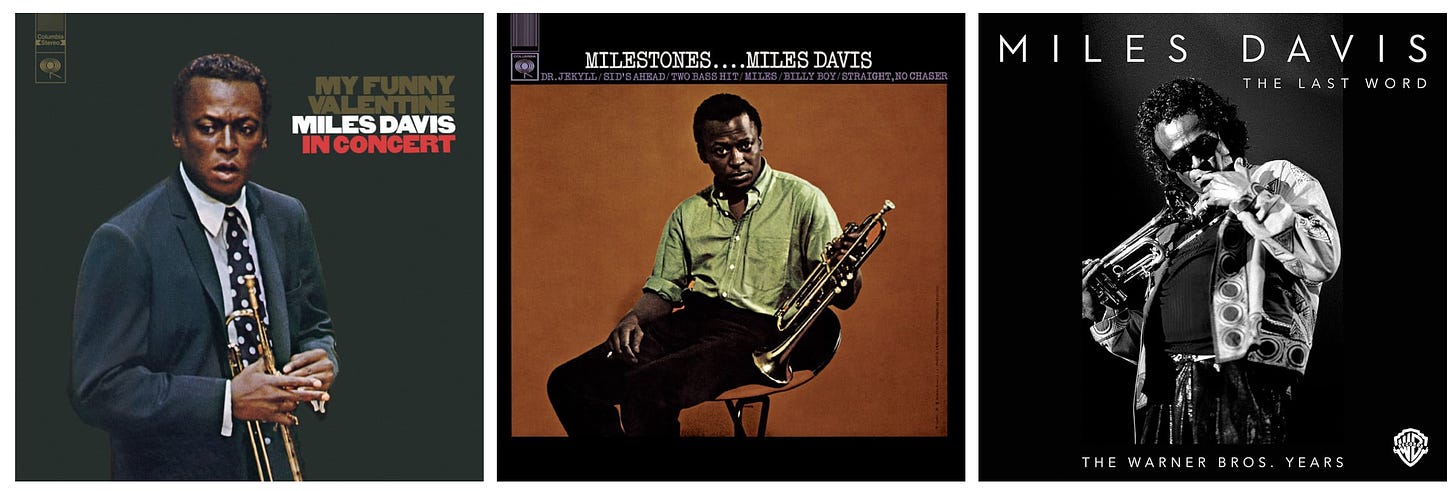 Miles Davis album covers