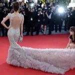 Red carpet where celebrities attend the Cannes film festival