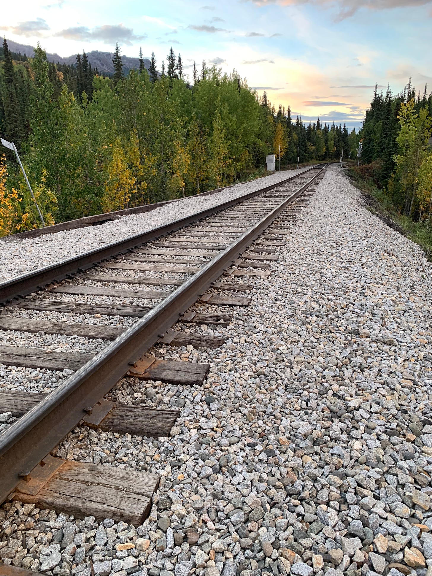 An empty railway track