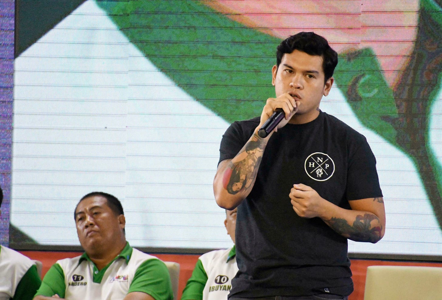 Sebastian Duterte, currently the mayor of Davao City, delivers a speech at a campaign rally in Davao City, the  hometown of his father, then-President Rodrigo Duterte, May 10, 2019.