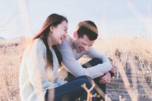 laughing couple