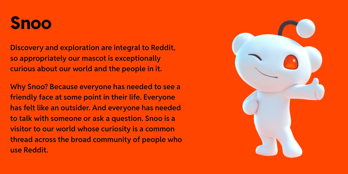 Illustration of Snoo, the Reddit mascot