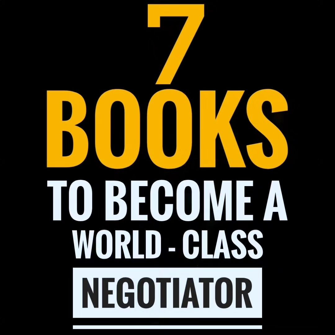 7 Books to become a World Class -Negotiator 