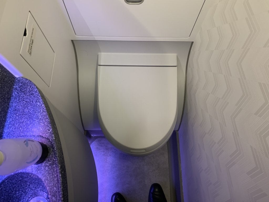 Aegean Airlines A320neo toilet