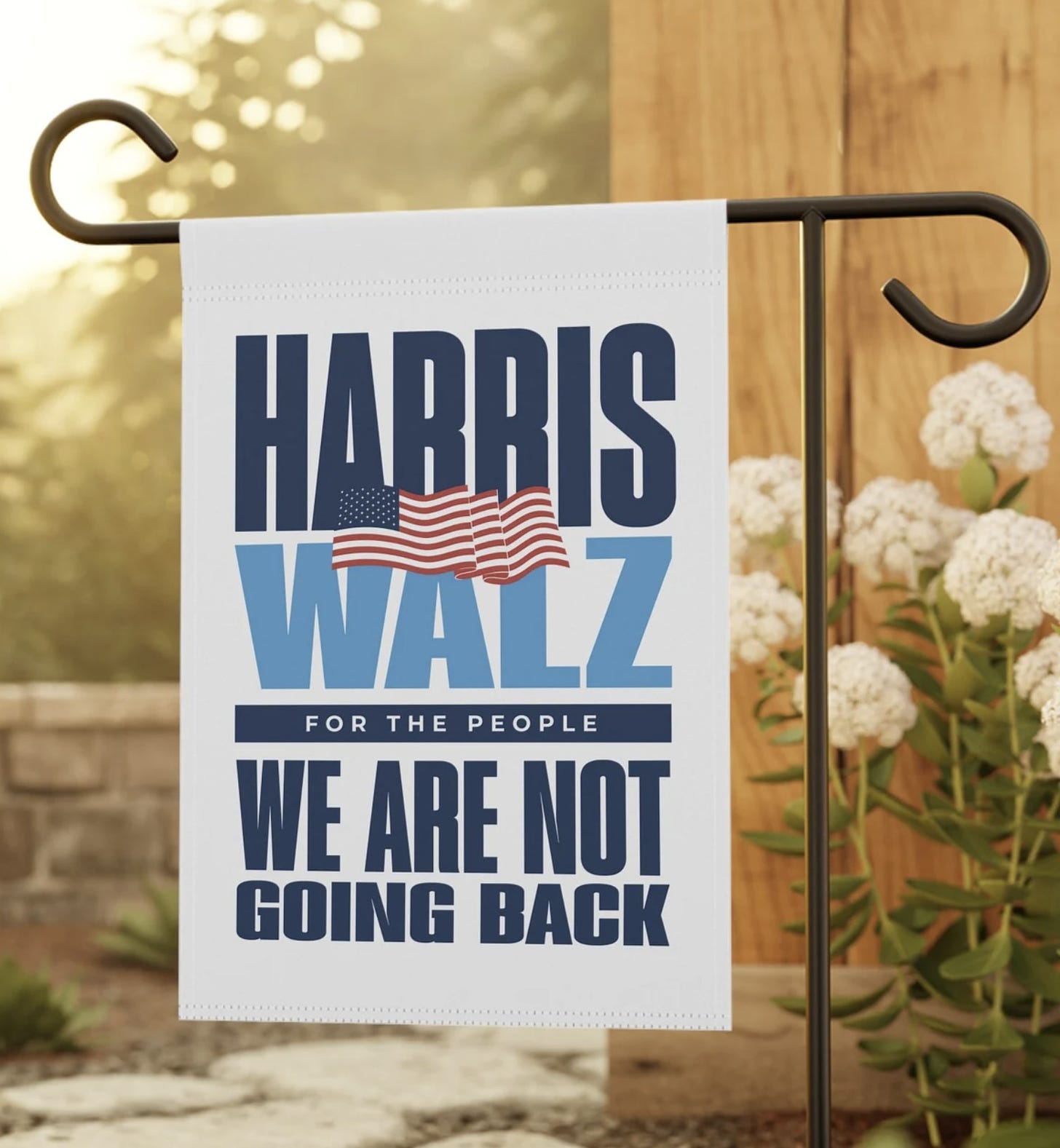 Harris Walz 2024 Garden and House Flag, Kamala Harris for President Democrat Flag, Political Yard Flag, Election 2024 Flag, Vote Flag US