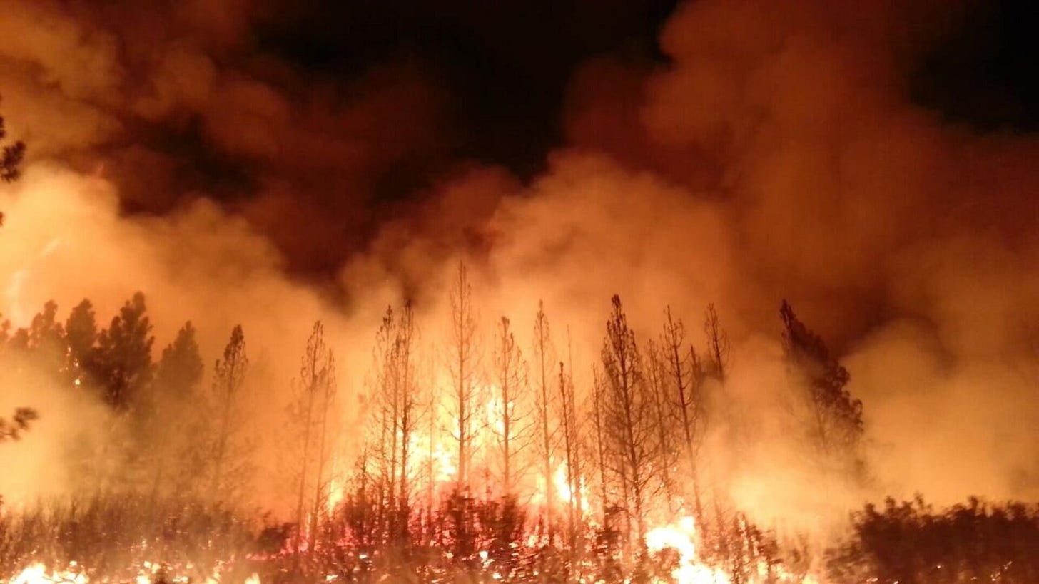 Wild fire in California 