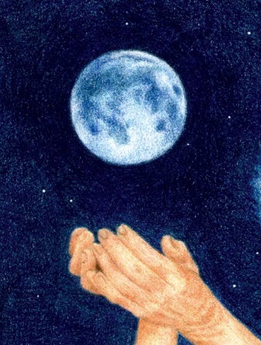 Detail, Gaian Tarot Moon