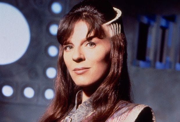 Mira Furlan as Minbari Ambassador Delenn in 'Babylon 5'