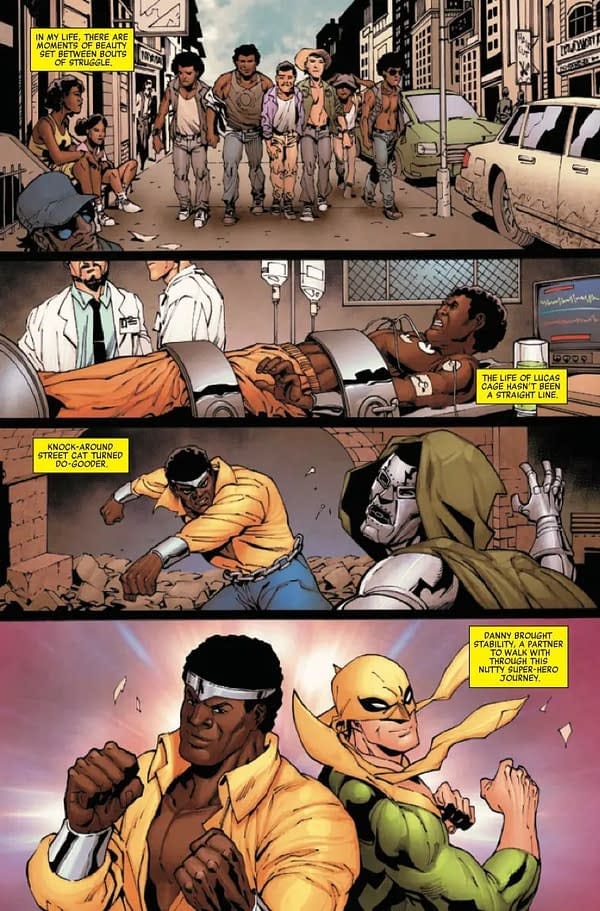 Interior preview page from LUKE CAGE: GANG WAR #4 CAANAN WHITE COVER