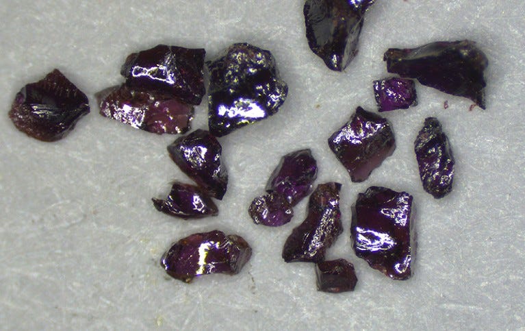Shards of a LK-99 crystal.