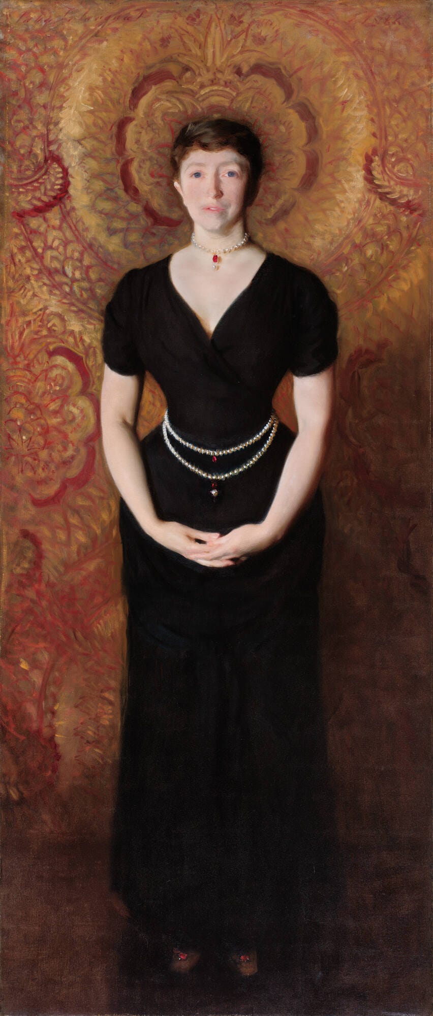 John Singer Sargent, Isabella Stewart Gardner, 1888, Oil on canvas, Isabella Stewart Gardner Museum, Image courtesy of the Isabella Stewart Gardner Museum