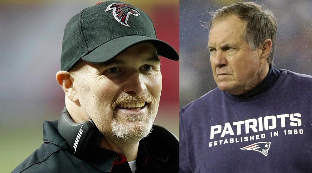 Bill Belichick vs. Dan Quinn images