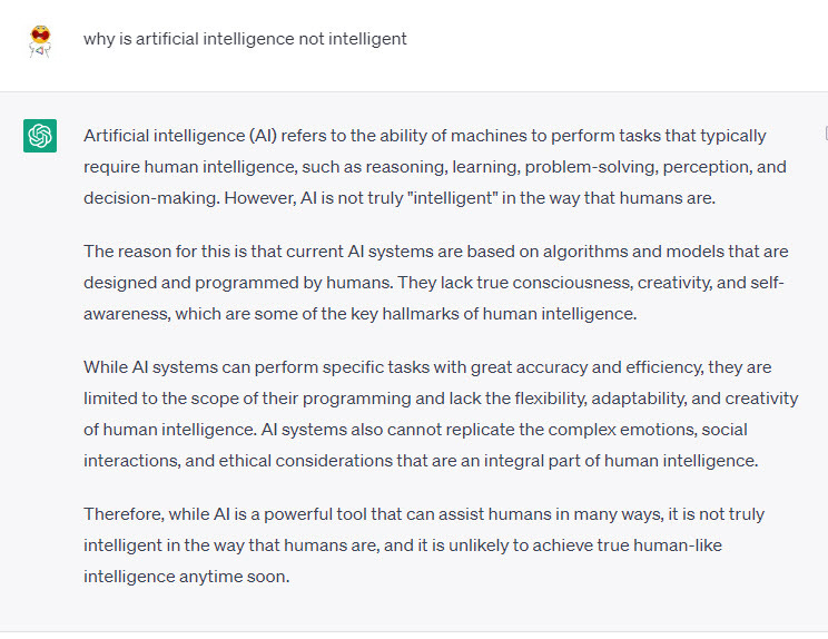 This image has an empty alt attribute; its file name is ai-not-intelligence.jpg