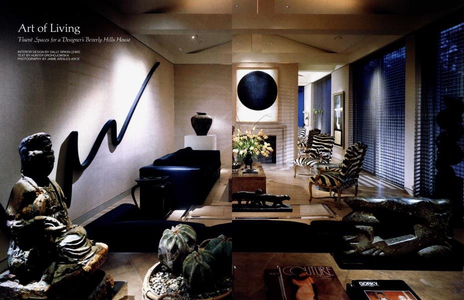 Art of Living | Architectural Digest | DECEMBER 1988