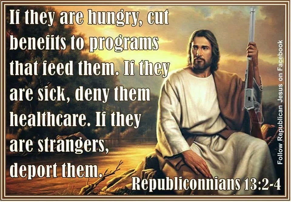 MARK MARTINEZ' BLOG: REPUBLICAN JESUS ... AT IT AGAIN