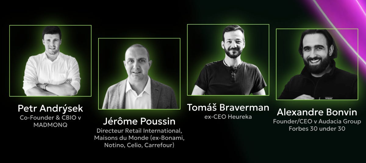 Petr Andrysek, Jerome Poussin, Tomas Braverman and Alexandre Bonvin are some of the confirmed speakers at Ecommerce Prague.